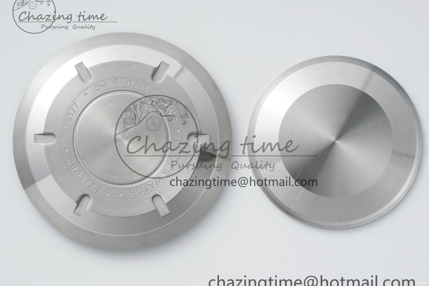 MIROTIME 0326 Bright Pilot Chrono SS AZF 1:1 Best Edition Green Dial on Brown Leather Strap A 7059